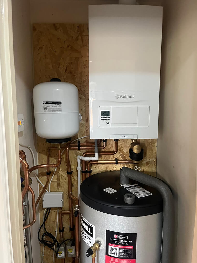 Heating installation work