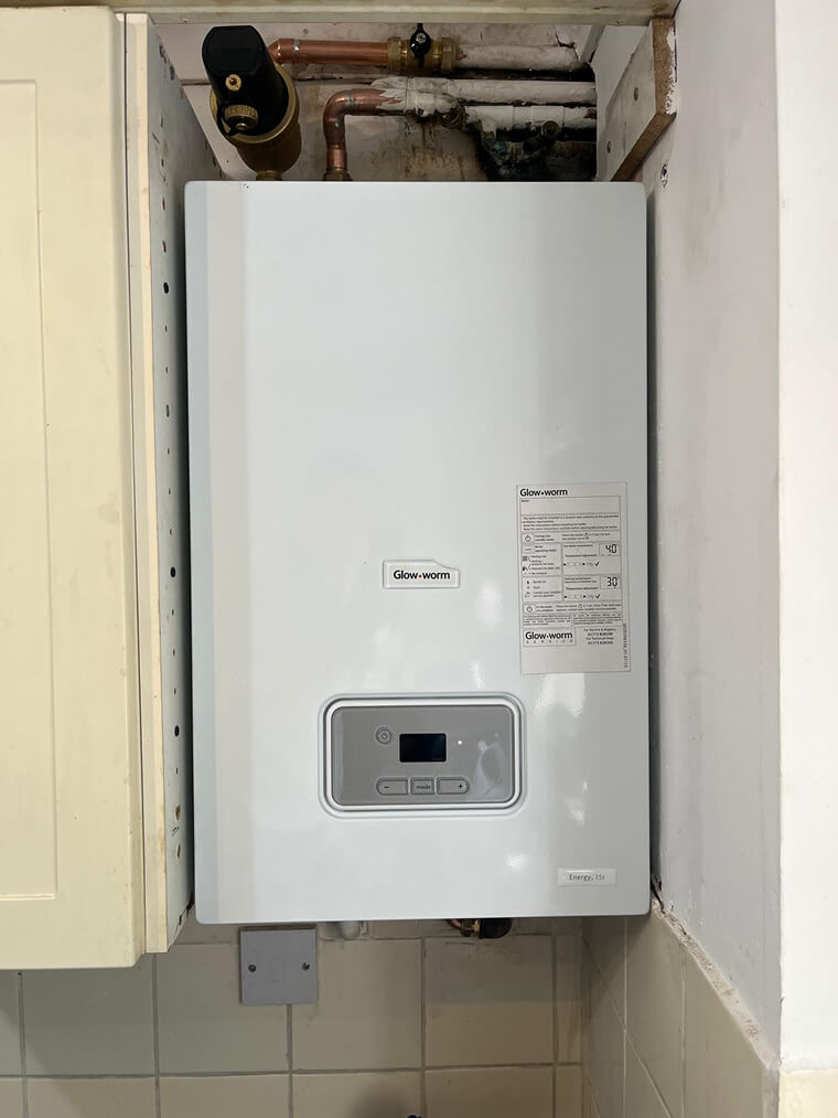 Heating installation work