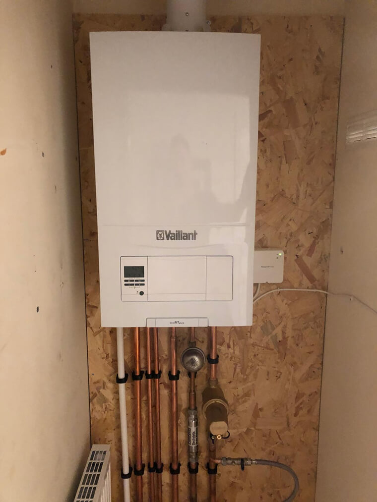 Heating installation work