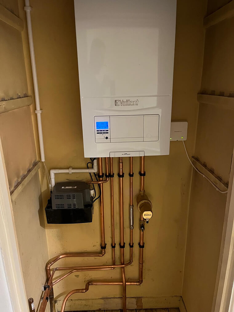 Heating installation work