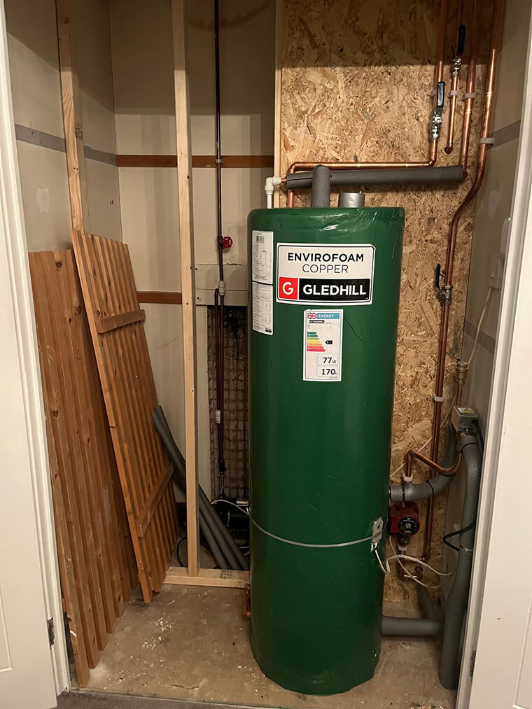 Heating installation work